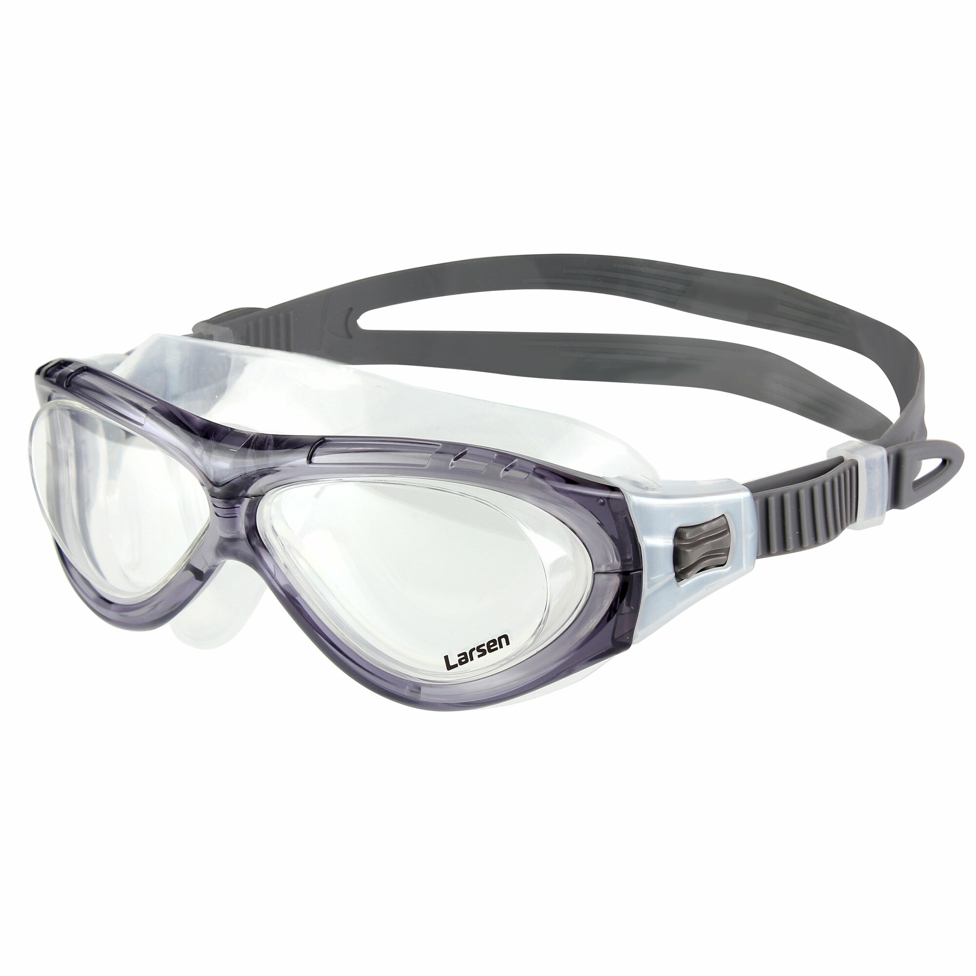 Очки плавательные Larsen K5 серый (силикон)