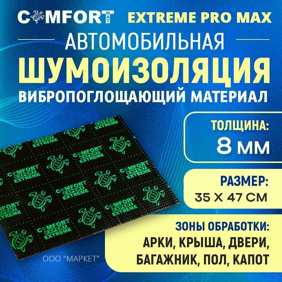 Шумоизоляция Comfort mat Extreme PRO MAX 35см х 47см