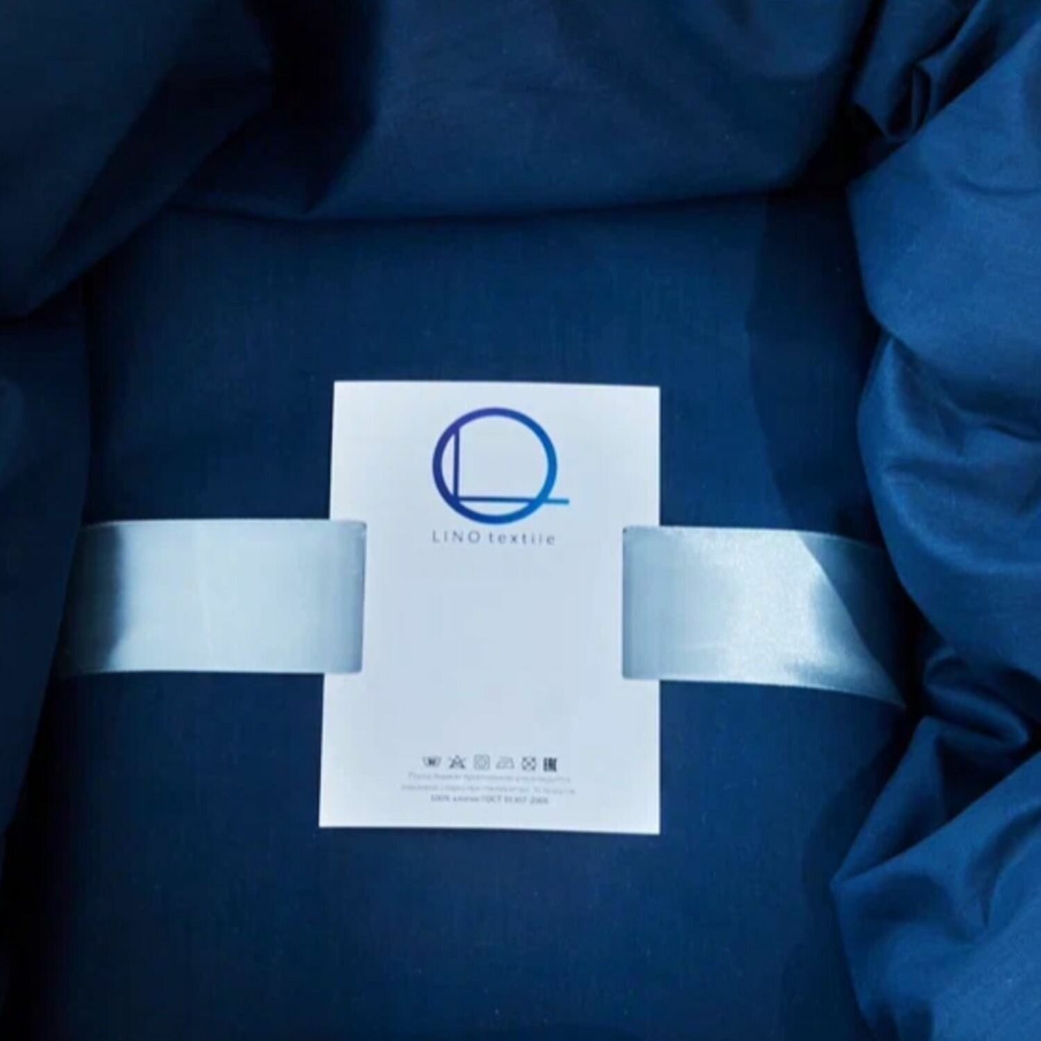 фото Комплект постельного белья Евро, LINO textile , наволочки 70х70, 100% Хлопок, серое однотонное, поплин