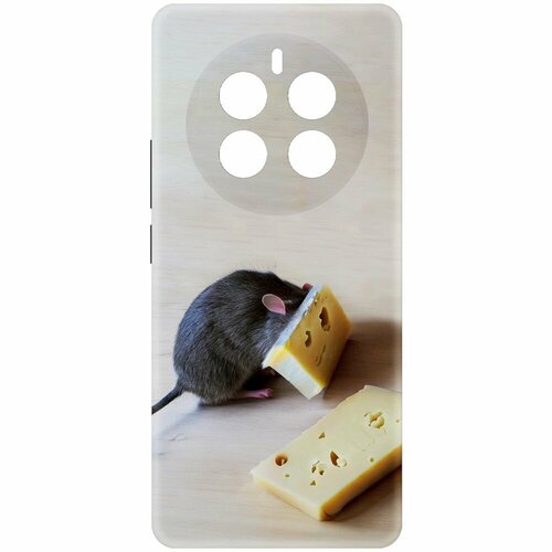 Чехол-накладка Krutoff Soft Case Мышь и сыр для Realme 12 Pro 5G черный чехол накладка krutoff soft case мышь и сыр для realme c30 черный