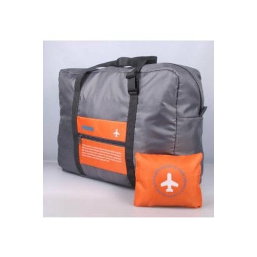 сумка сочи 34 × 46 см Сумка ПМ, 20х34х46 см, серый, оранжевый