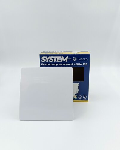 Изображение товара Вентилятор вытяжной Виенто "LUNA" 100, воздухообмен 105м³/час, белый