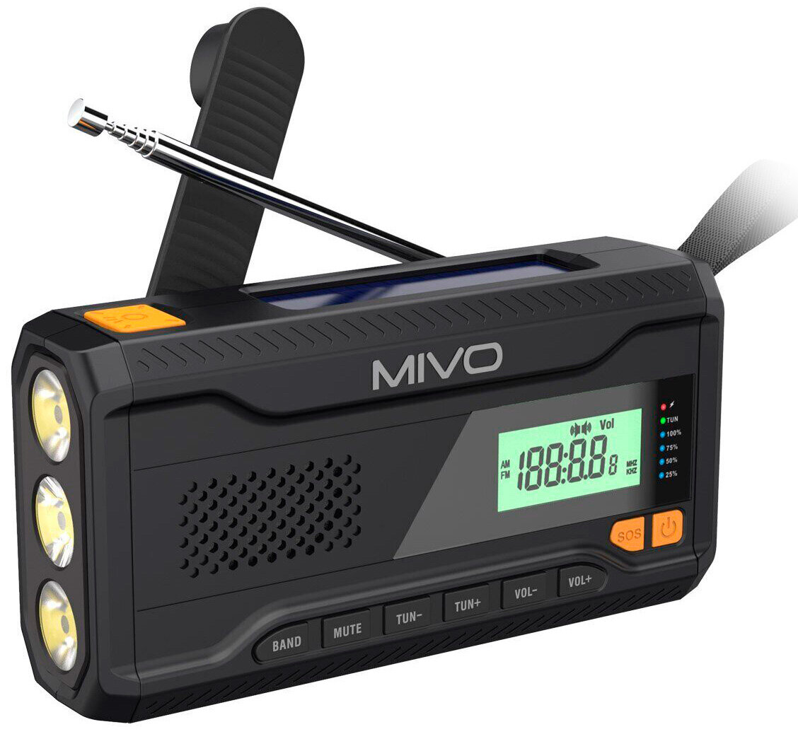 Многофункциональный походный FM радио приемник Mivo MR-001