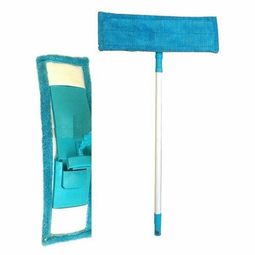 Насадка на швабру-полотер микрофибра махра/абразив 43х13см тип карман HAPPY PANDA, 3 шт.