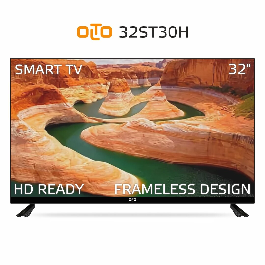 Телевизор Olto 32ST30H (32"/1366x768/HDMI,USB/DVB-T2,T,C/WiFI/Smart TV/Черный HD Ready)