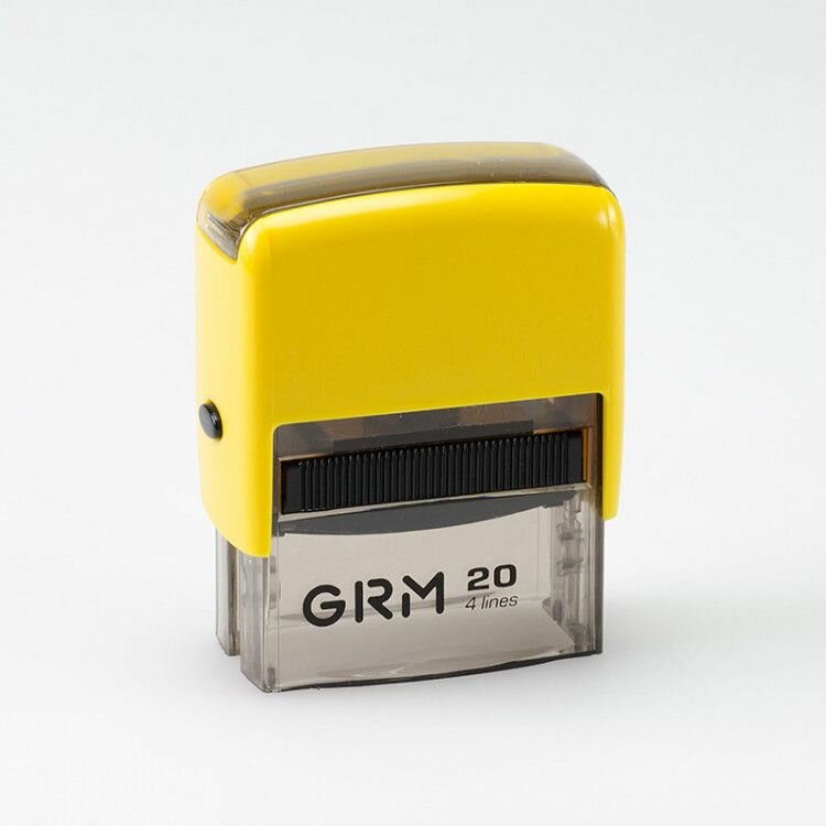 GRM 20 Office Автоматическая оснастка для штампа (38 х 14 мм.) Жёлтый