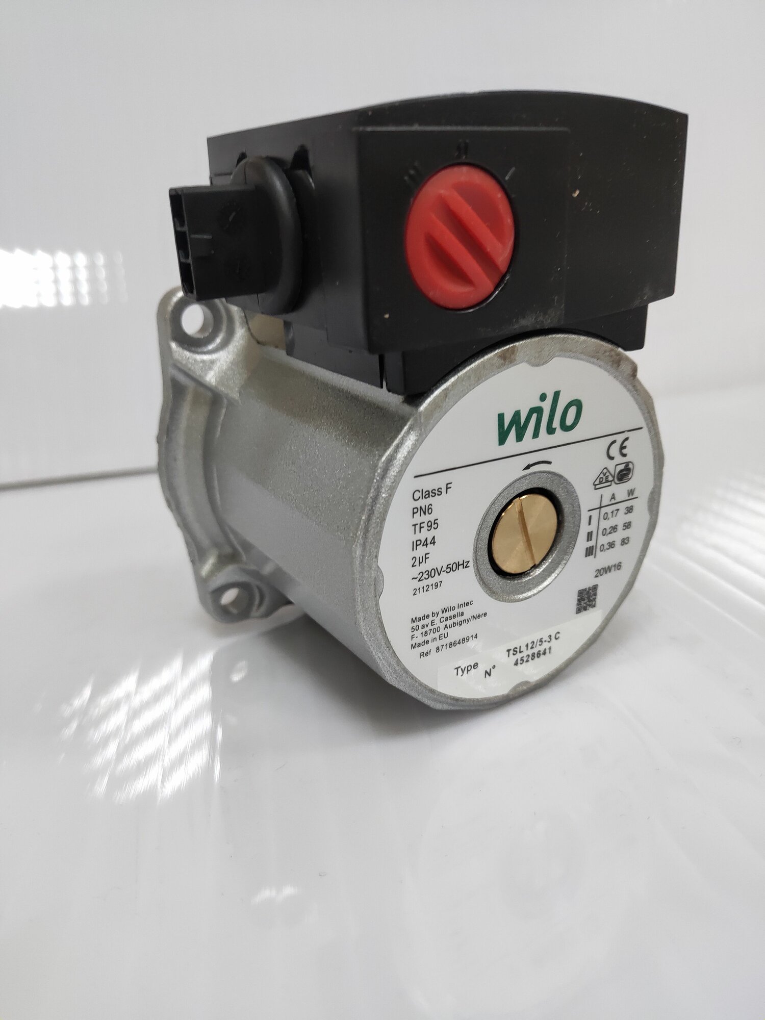 фото Циркуляционный насос WILO TSL 12/6-3С для газовых котлов Bosch Gaz6000, Buderus U072 мощность 84 Ватт, артикул: 87186450600