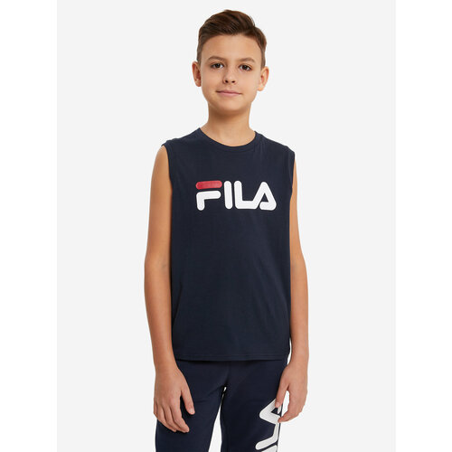 Майка Fila, размер 170-176, синий куртка fila размер 170 176 синий