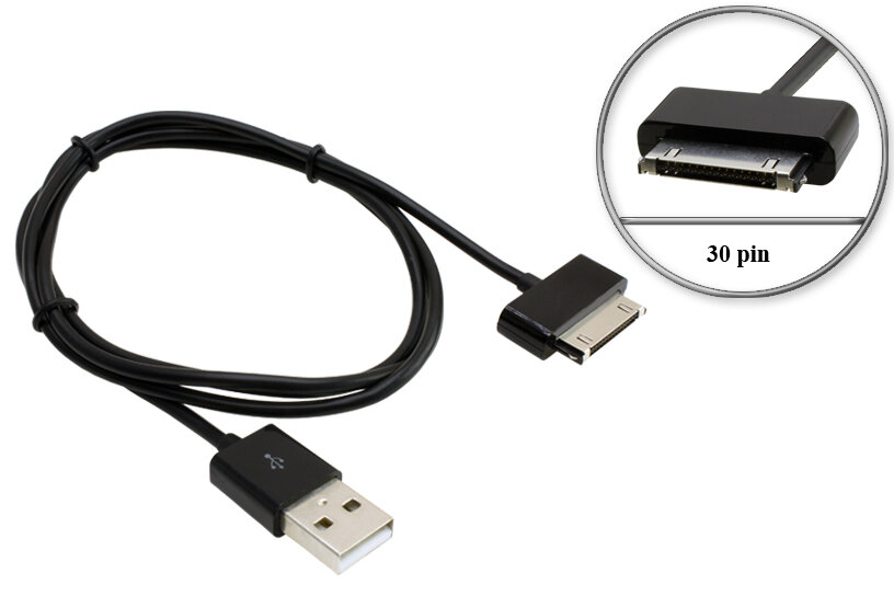 фото Кабель USB (Data-кабель) для портативной, мобильной техники USB - 30pin, для Dell Streak 5, Streak 7 (470-12032).