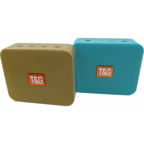 Портативная колонка TG166 Желтая (Bluetooth, micro SD, USB, FM)