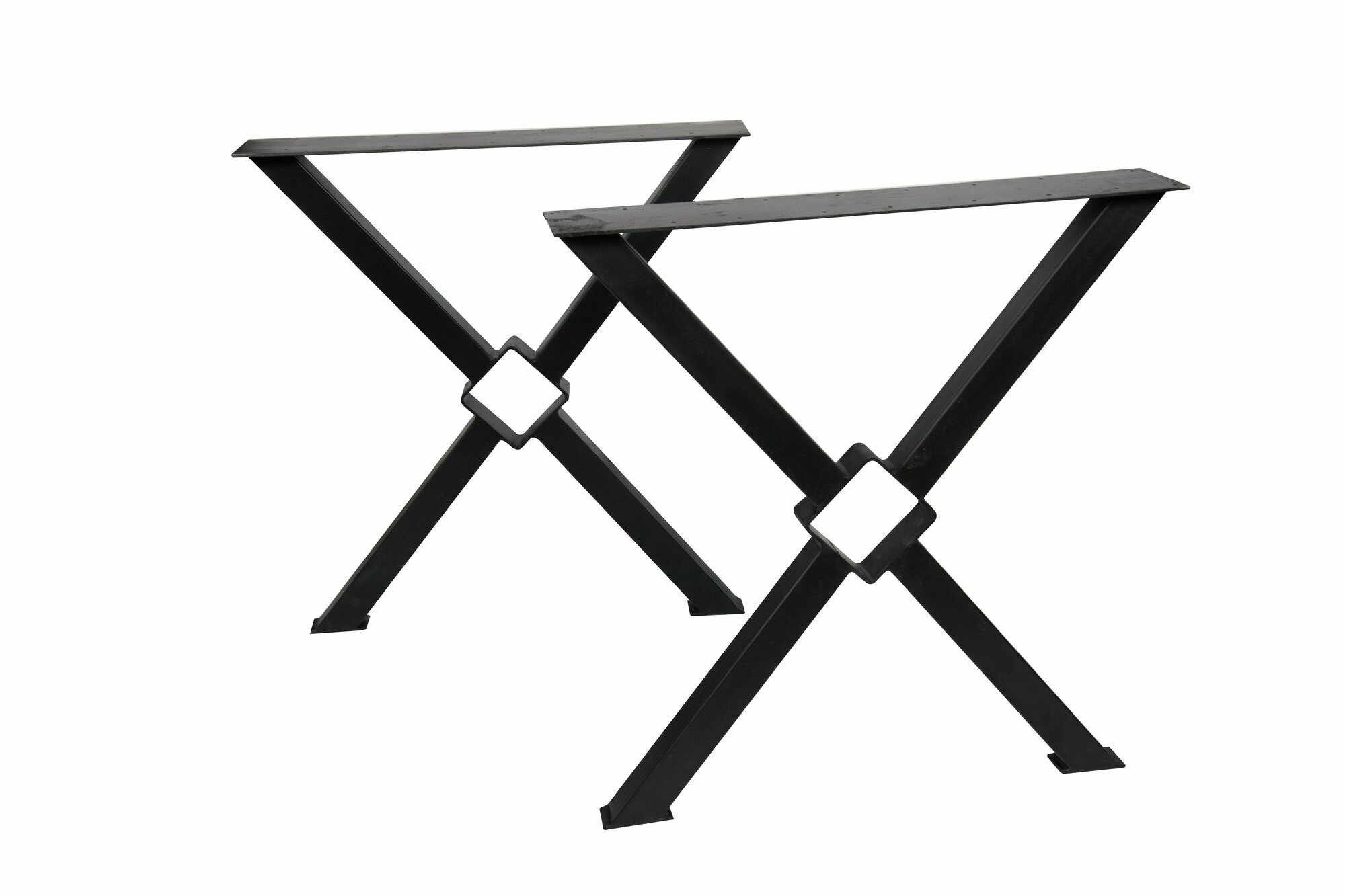 Подстолье (опора) для стола Loft. 75x70 см. Ножки для стола. 2 шт. Черная