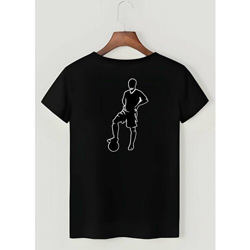 Футболка Zerosell футболист, размер 7 лет, черный футболка zerosell футболист мальчик спортсмен размер 7 лет черный