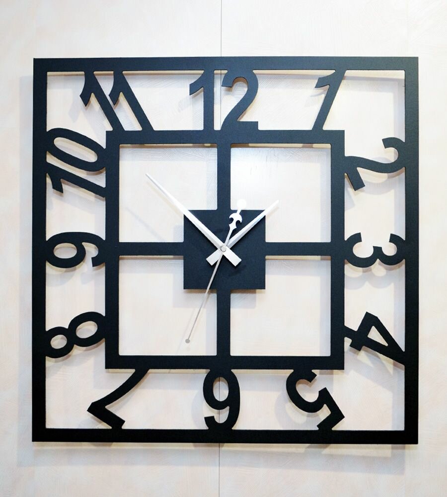 Часы настенные Скелетоны квадрат в лофт стиле