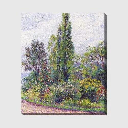 Картина на холсте Цветущий сад Писсарро Камиль, 30*36 см
