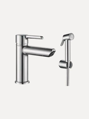 Изображение товара Смеситель для раковины S6071 с гигиеническим душем хром