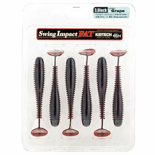 Силиконовая приманка Keitech Swing Impact Fat 3.8 EA03 9,7см. 6шт.