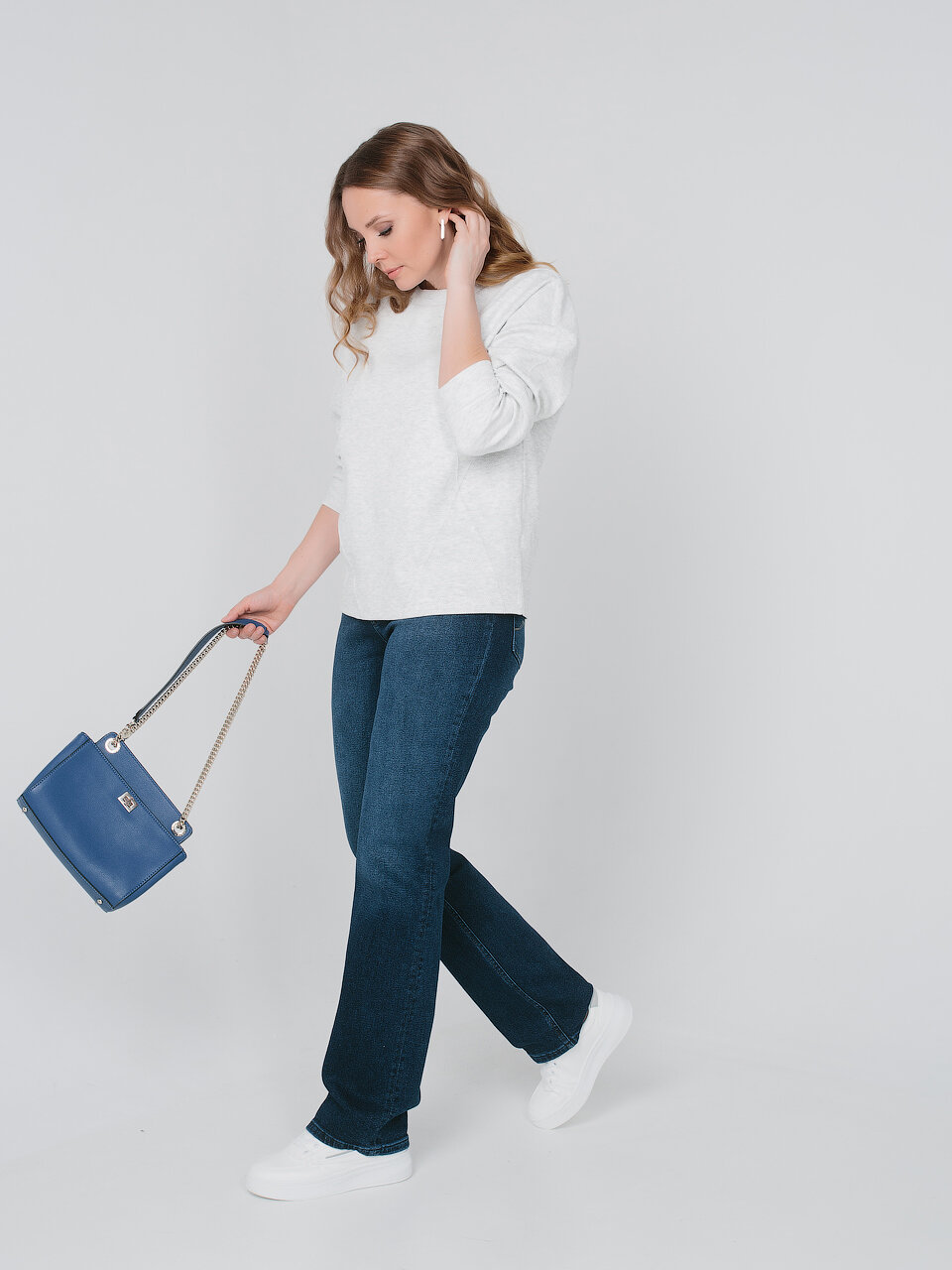 Джинсы широкие 