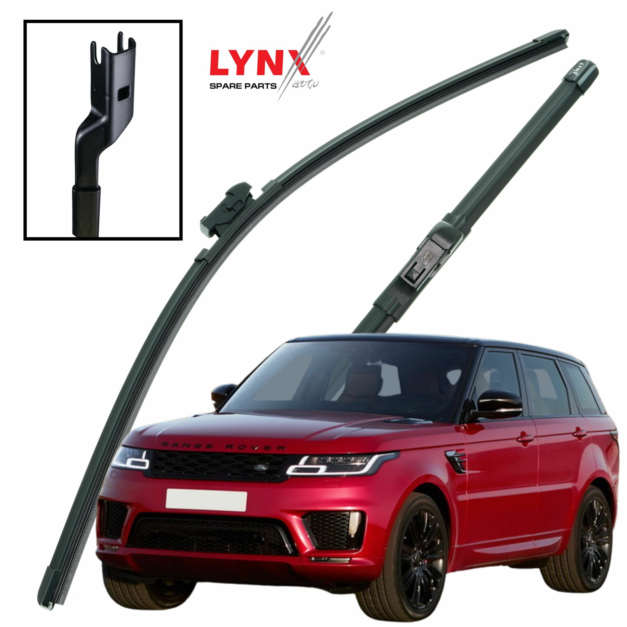 Дворники Land Rover Range Rover Sport / Лэнд Ровер Рэндж Ровер Спорт (2) L494 2017 2018 2019 2020 2021 2022 DNTL1.1 Щётки стеклоочистителя бескаркасные, к-т 2шт 600-500
