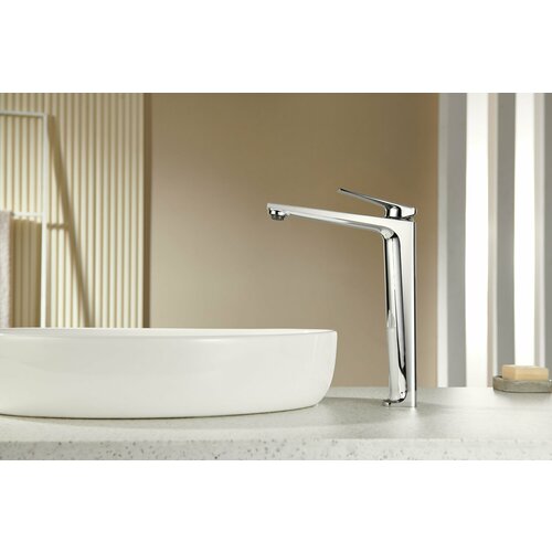 Смеситель СмартЖум Crystal N1001H для накладной раковины хром латунь 12300₽