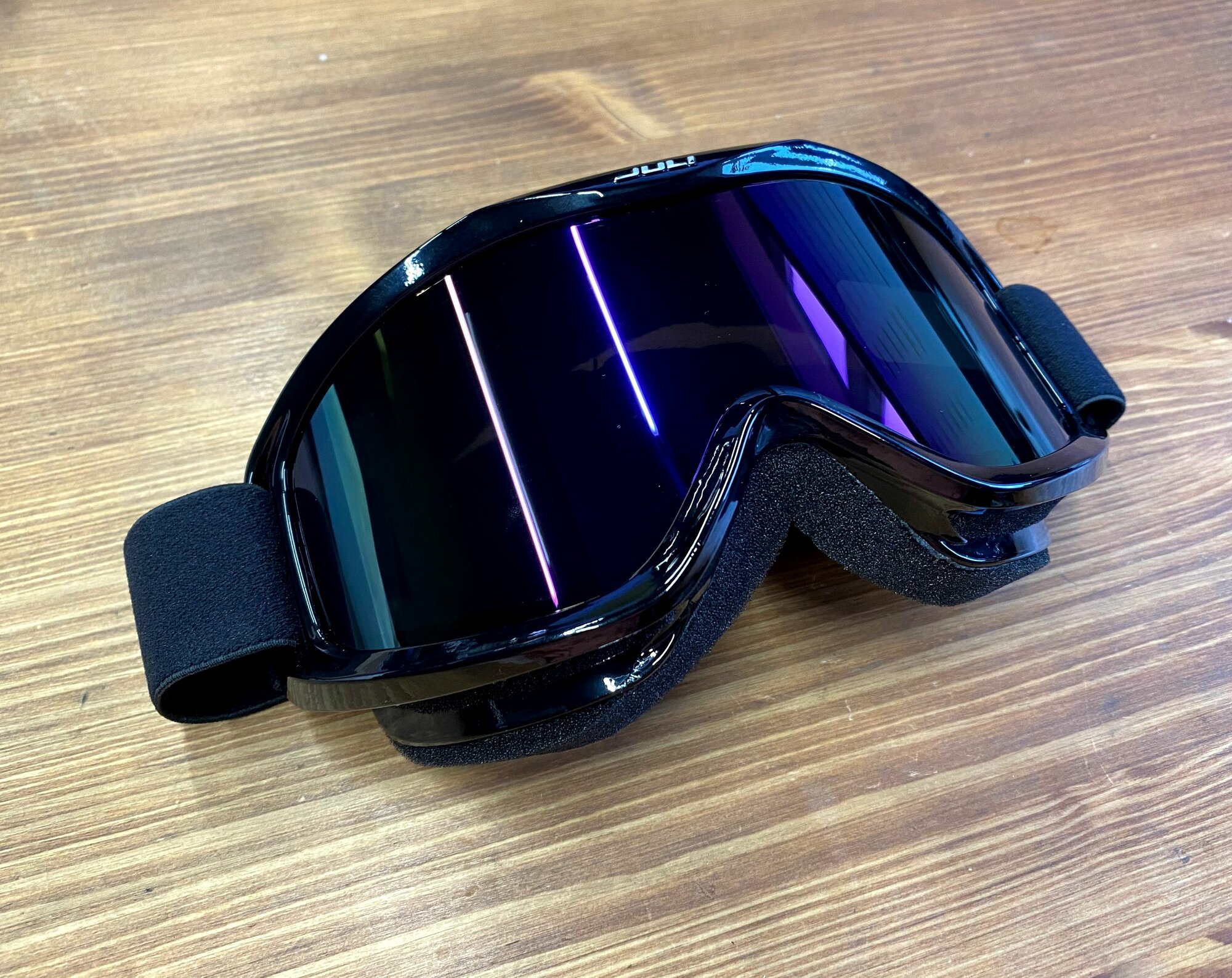 Очки горнолыжные/снегоходные двойная линза JULI HB-01-dark-purle OTG