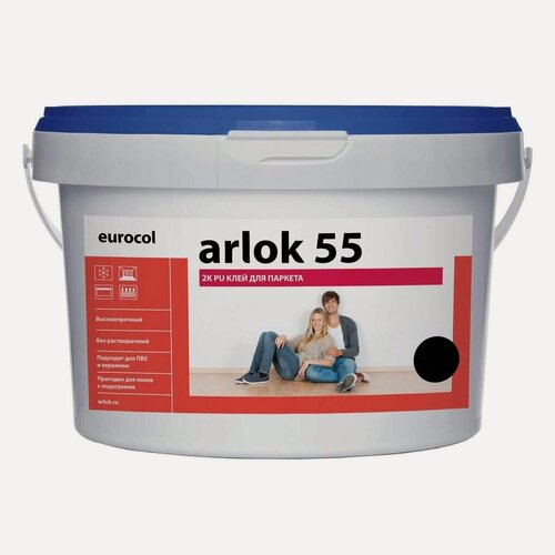 Изображение товара Клей для паркета полиуретановый Arlok 55 2K PU (10кг)