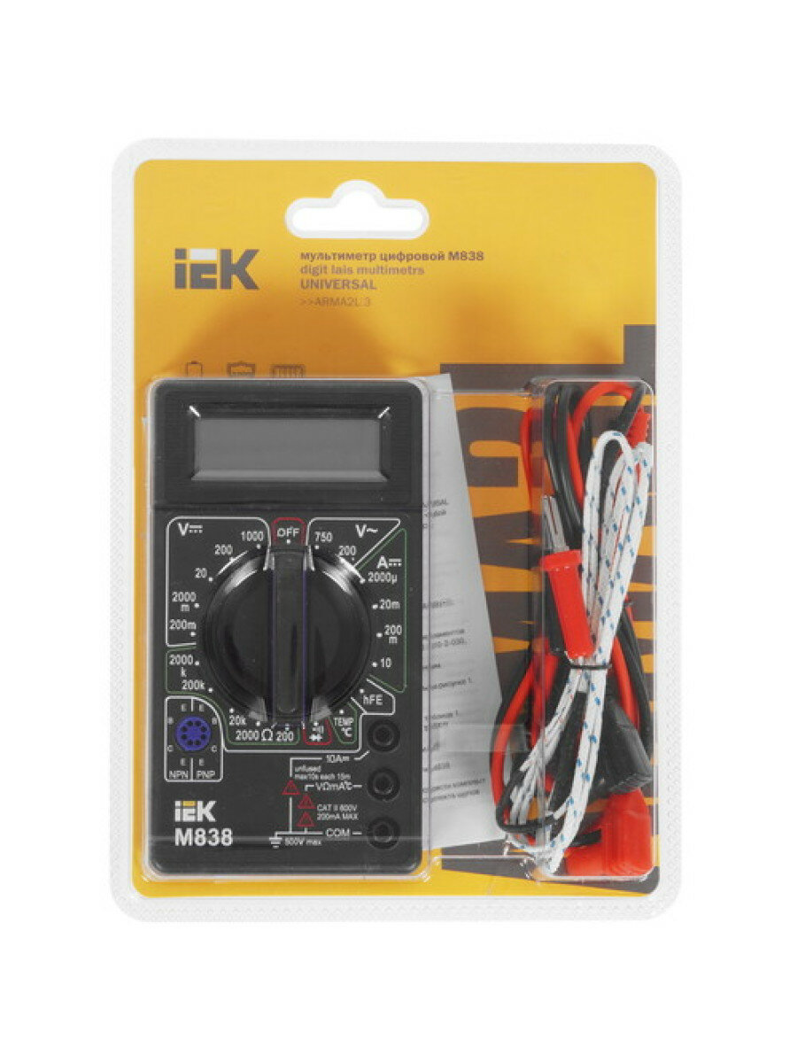 Мультиметр IEK Universal M838