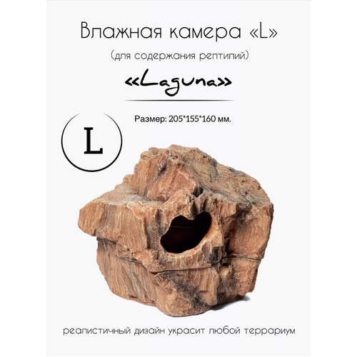 Влажная камера для рептилий Laguna Terra L, 20,5 х 15,5 х 16 см 82064003