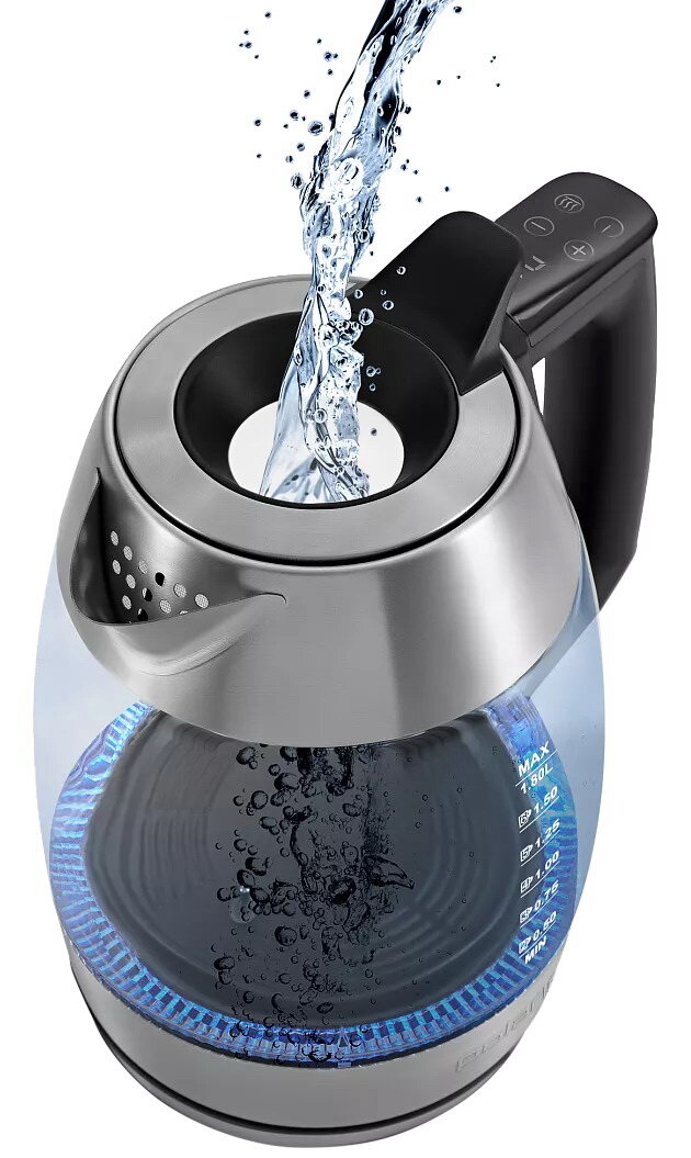 Чайник электрический Polaris PWK 1841CGLD WIFI IQ Home Матовый, технология SilentPro-работает в 2,5 раза тише, WI-FI — фото 1
