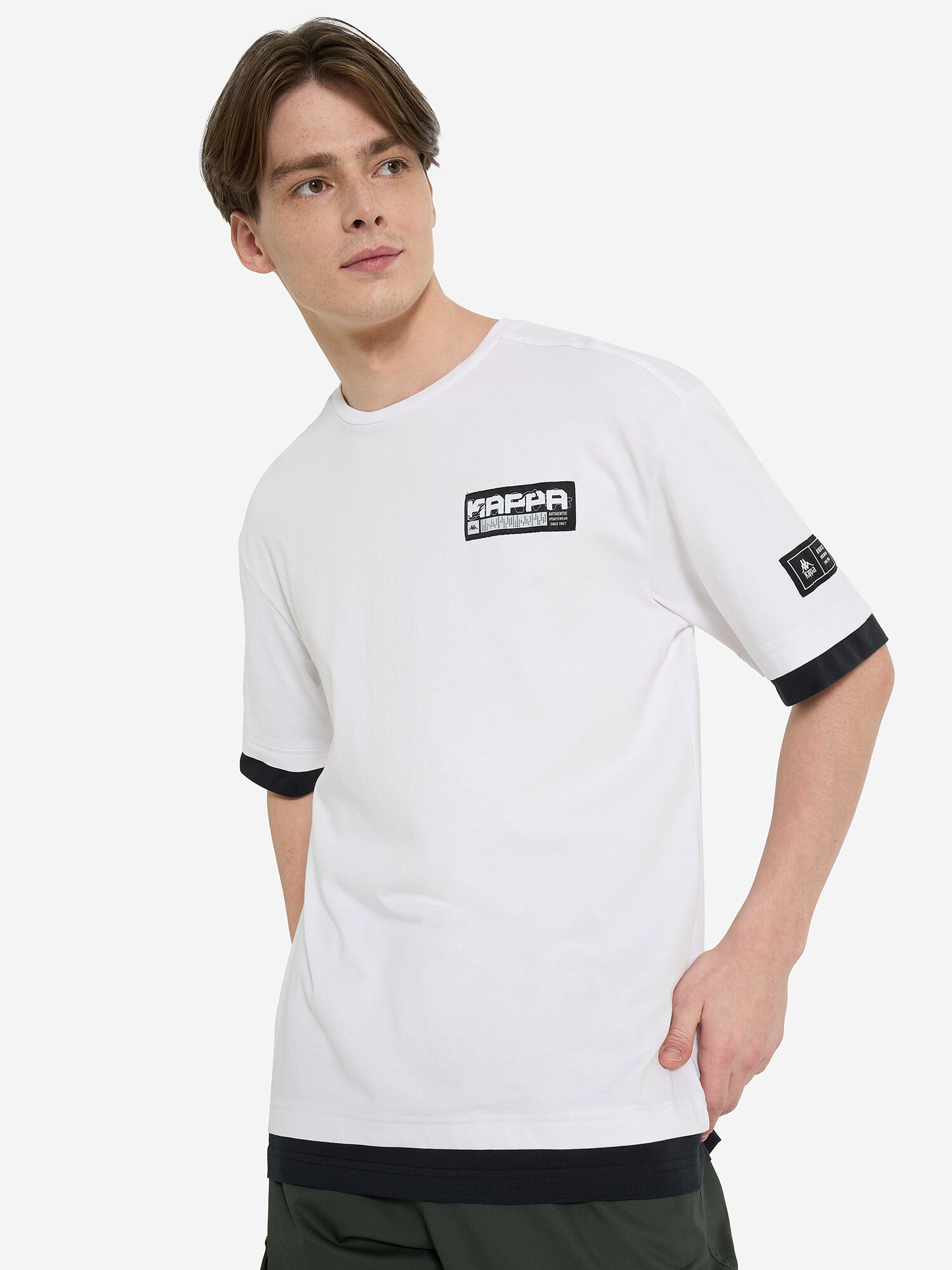 Футболка Kappa, размер 48-50, белый,