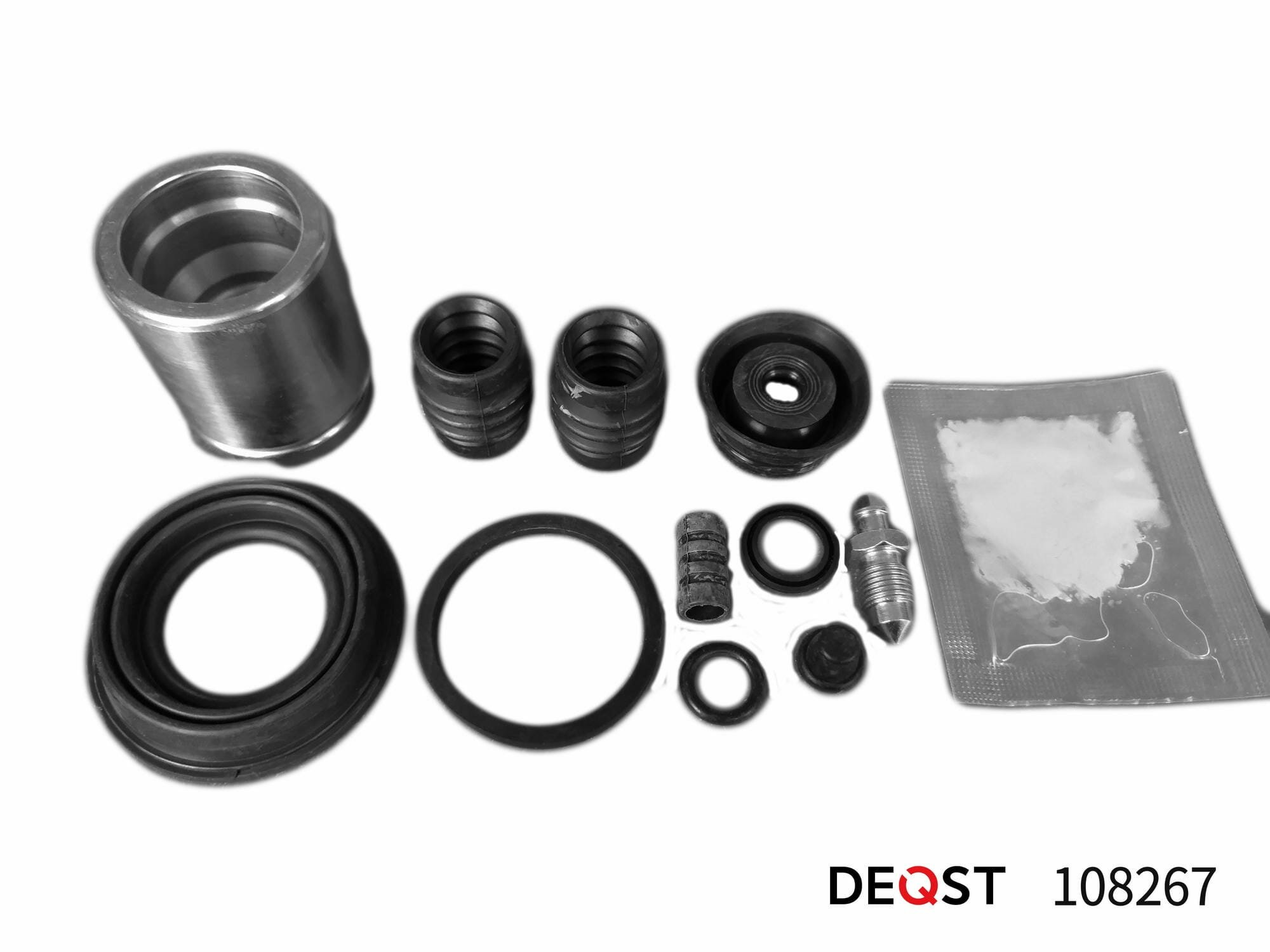 Ремкомплект суппорта Deqst 108267 с поршнем с поршим Chevrolet Cruze (09-), Opel Astra J (09-), MOKKa (12-), Zafira C (11-