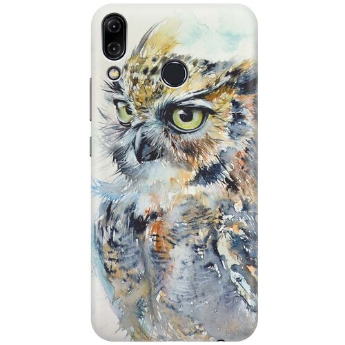 фото Re:pa накладка transparent для asus zenfone 5z (zs620kl) с принтом "красочный филин"