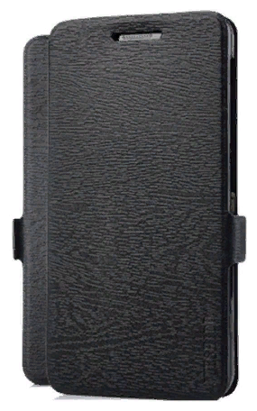 Чехол-книжка MyPads для Xiaomi Redmi Note 8T с мульти-подставкой застежкой и визитницей c дизайном под дерево черный