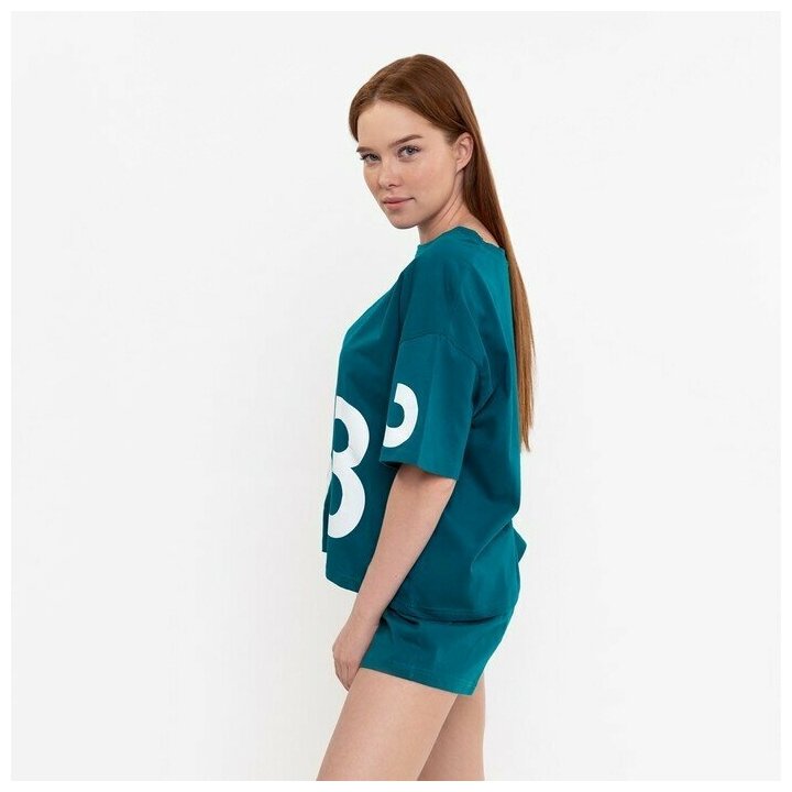 Дарья Комплект женский (футболка,шорты), цвет микс, размер 44 - фотография № 6