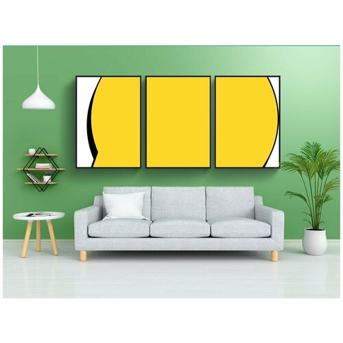 фото Набор модулных постеров для интерьера "комической речи пузыри, звуки, бух" 60x90 см. в тубусе, без рамки lotsprints