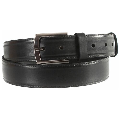 фото Ремень/ремень мужской/натуральная кожа/meyninger/рн-2403/синий/125/цельнокроеный/с пряжкой/подарочная коробка