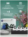 Комплект видеонаблюдения IP 2Мп PS-link KIT-A204IP-POE 4 камеры для помещения