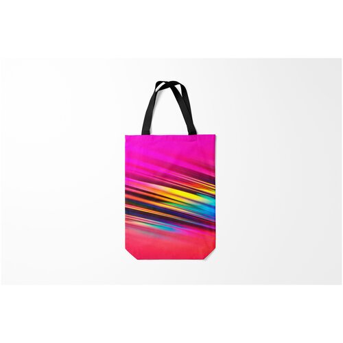 фото Сумка-шоппер / 31х42 см / неоновые принты / разные neon geometry burnettie