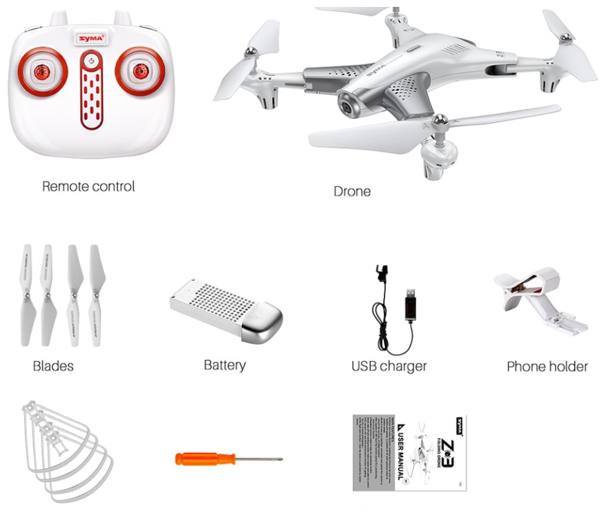 Квадрокоптер - Syma - Z3 (Камера WiFi FPV оптическая стабилизация складной)