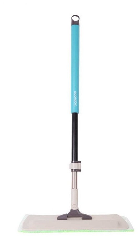 Швабра Boomjoy с плоской насадкой из микрофибры и телескопической ручкой