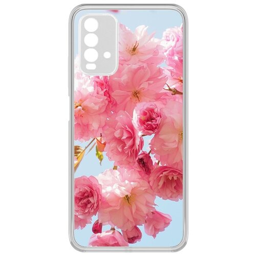 Чехол-накладка Krutoff Clear Case Женский день - Сакура для Xiaomi Redmi 9T чехол накладка krutoff clear case женский день сакура для realme c21y