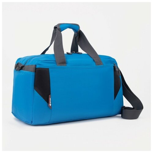 фото Сумка спортивная 45 см, плечевой ремень, голубой теропром