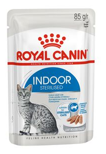 Влажный корм для стерилизованных кошек Royal Canin постоянно живущих в помещении 12 шт. х 85 г (кусочки в желе) - фотография № 8