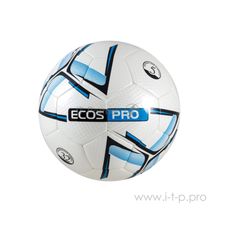 Мяч футбольный ECOS Pro Hybrid Neon, размер №5, всепогодный