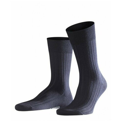 фото Мужские носки falke, 1 пара, классические, нескользящие, размер 43-44, синий