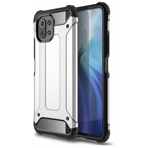 фото Brodef delta противоударный чехол для xiaomi mi 11 lite серебряный