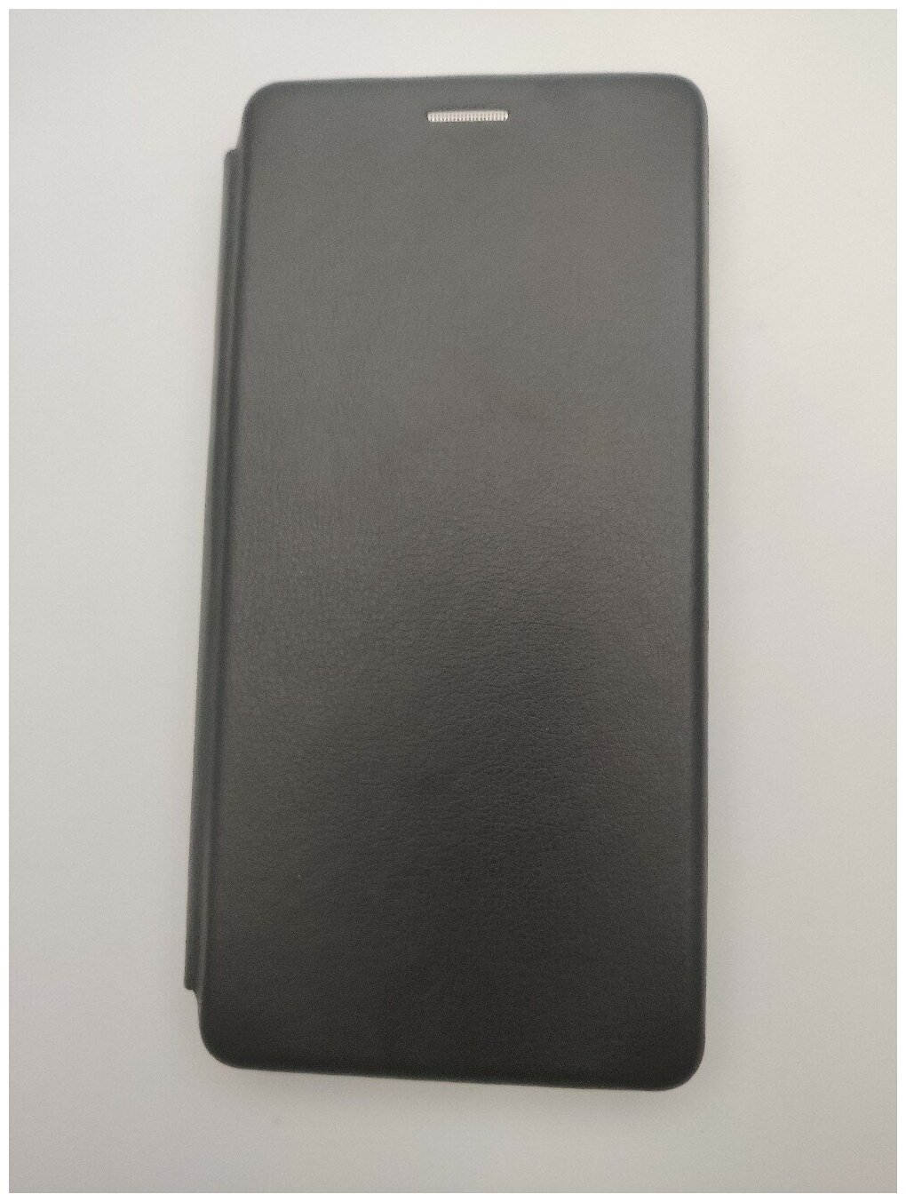 Чехол книжка черный для Samsung Galaxy A12 / M12 / A125 с магнитным замком, подставкой и отделением для карт