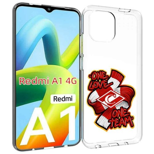 Чехол MyPads ФК спарак 1 любовь для Xiaomi Redmi A1 задняя-панель-накладка-бампер