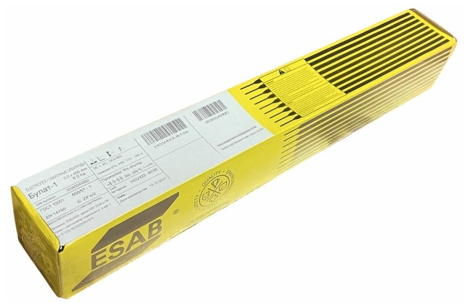 Электроды ESAB Булат-1 ф 40 мм х 450 мм (6кг)