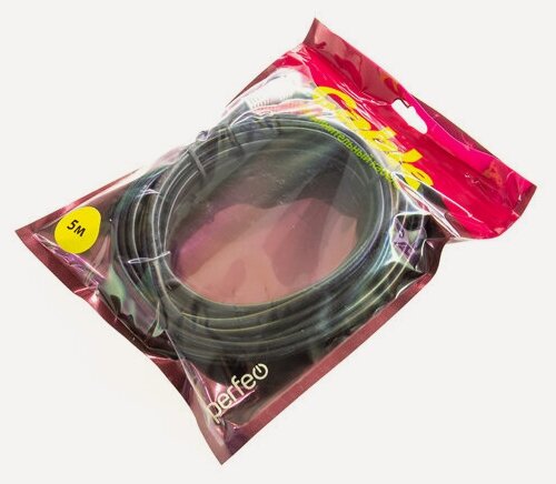 Изображение товара Аудиокабель для соединения устройств с разьемами RCA, jack 3.5mm-2xRCA Perfeo, 5м, J2005