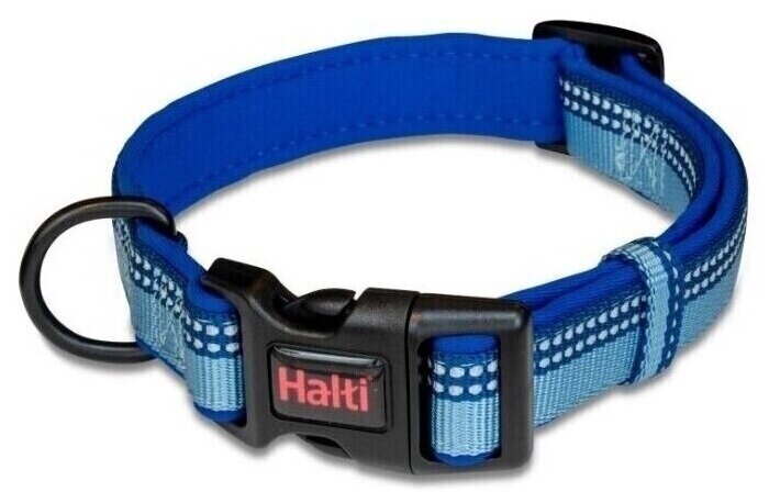 Для ежедневного использования ошейник Halti Ошейник для собак COA "HALTI Collar", обхват шеи 30-50 см, голубой, M - фотография № 1